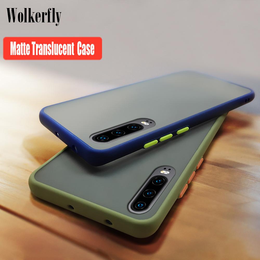 Θήκη Huawei P30 Lite - Vennus Color Button - Λαδί / Πορτοκαλί Κουμπιά - iThinksmart.gr