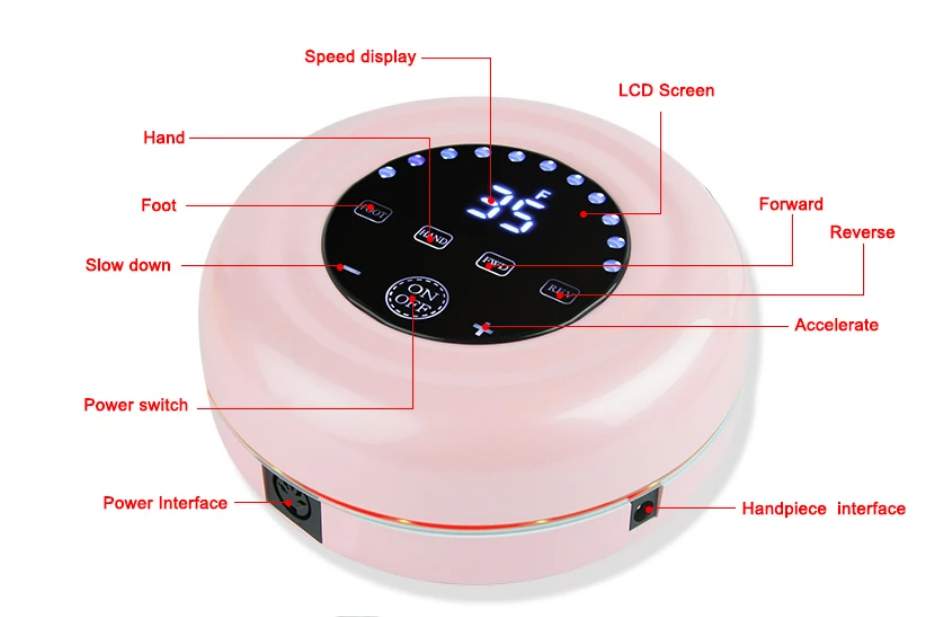Ηλεκτρικός τροχός μανικιούρ-πεντικιούρ - JMD-216 - 581382 - Green - iThinksmart.gr