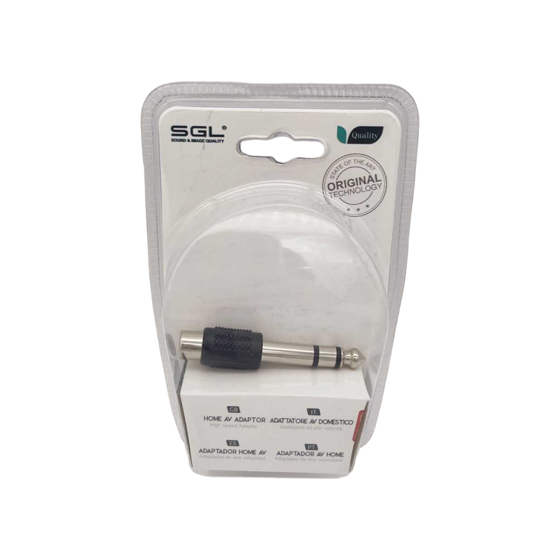 Αντάπτορας ήχου Jack 6.3mm σε 3.5mm - 1857-1 - 098760 - iThinksmart.gr