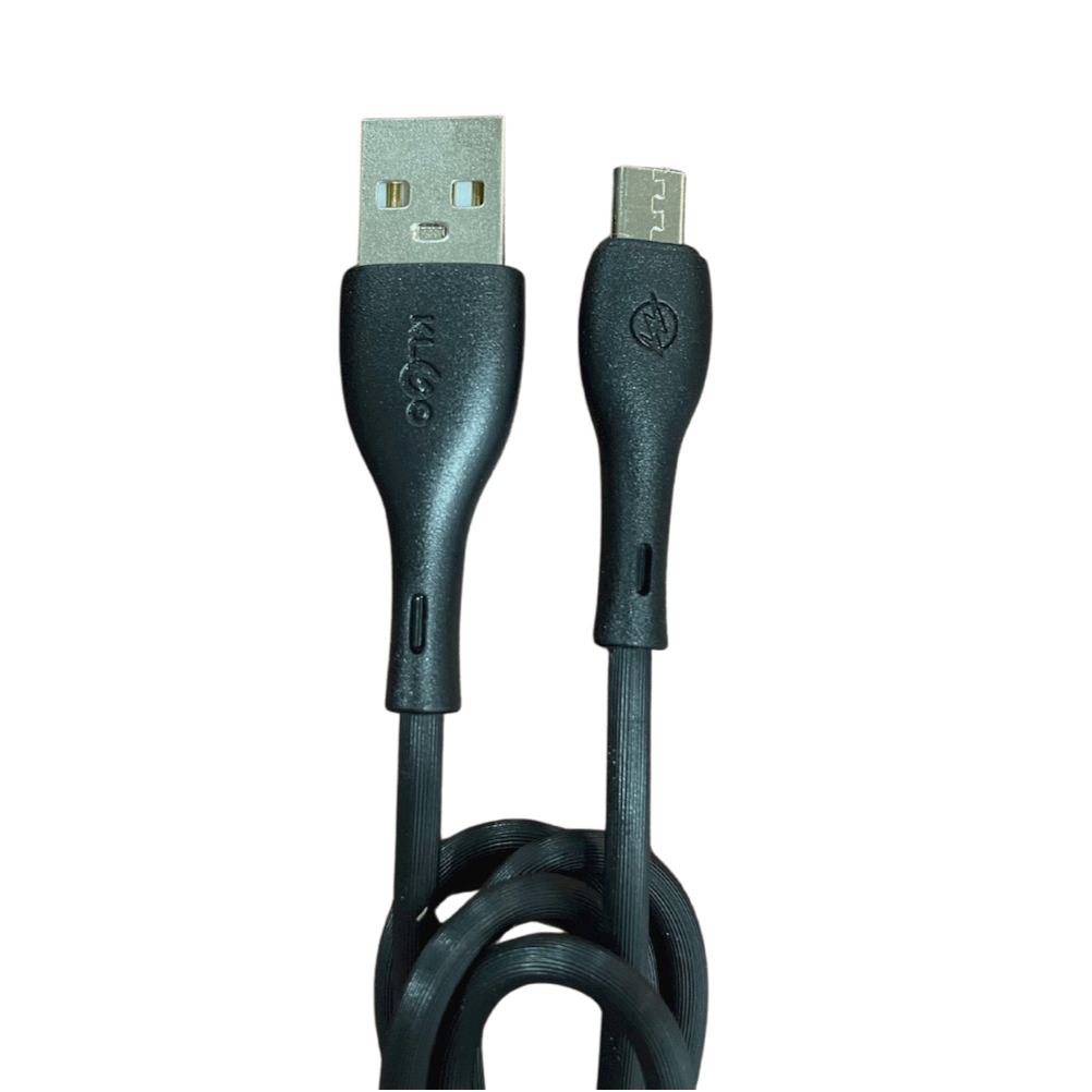 KLGO S-102 Micro USB Καλώδιο Φόρτισης & Δεδομένων 1 Μέτρο - Μαύρο - iThinksmart.gr