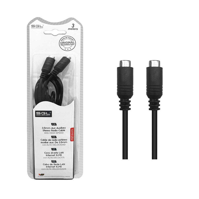 Kαλώδιο επέκτασης ήχου - 402C01 - Jack 3.5mm Female/Female - 3m - 097794 - iThinksmart.gr