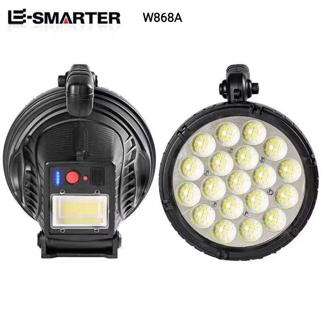 Επαναφορτιζόμενος φακός LED - 3 colors - 4.2V - W868A - 326036 - iThinksmart.gr