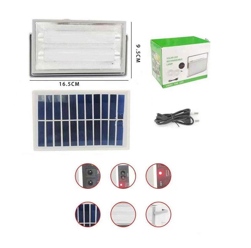 Επαναφορτιζόμενος προβολέας LED με ηλιακό πάνελ - 7728-2 - 777287 - iThinksmart.gr