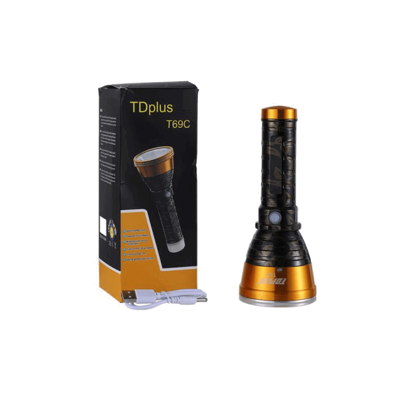 Επαναφορτιζόμενος φακός LED - T69 - 559847 - iThinksmart.gr