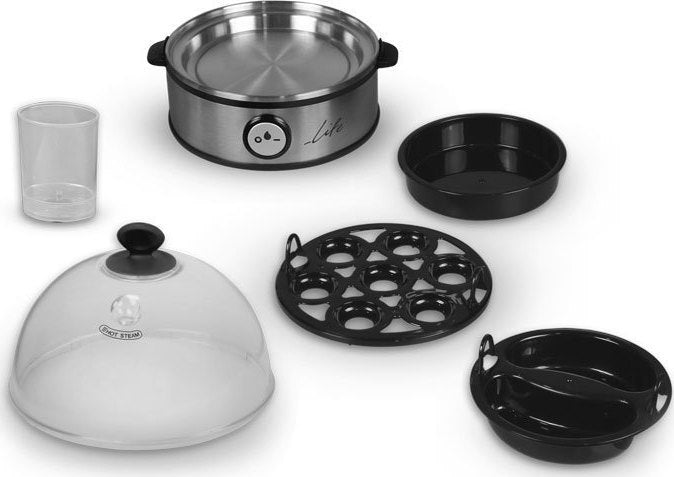 LIFE Βραστήρας Αυγών 7EGGS 7 Θέσεων 360W - Ασημί - iThinksmart.gr
