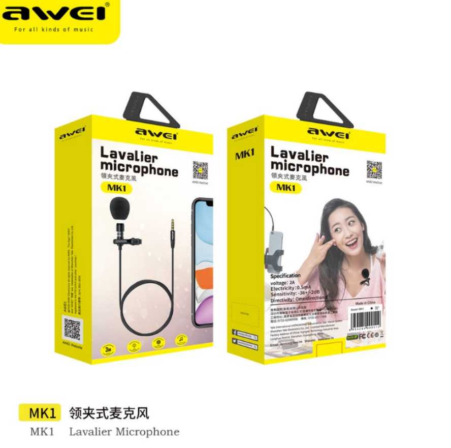 Ενσύρματο μικρόφωνο - MK1 - AWEI - 000512 - iThinksmart.gr