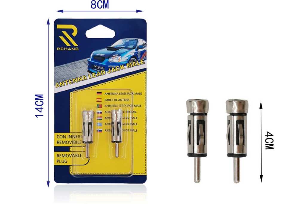 Αντάπτορας κεραίας αυτοκινήτου - Male - 2pcs - A020 - 004536 - iThinksmart.gr