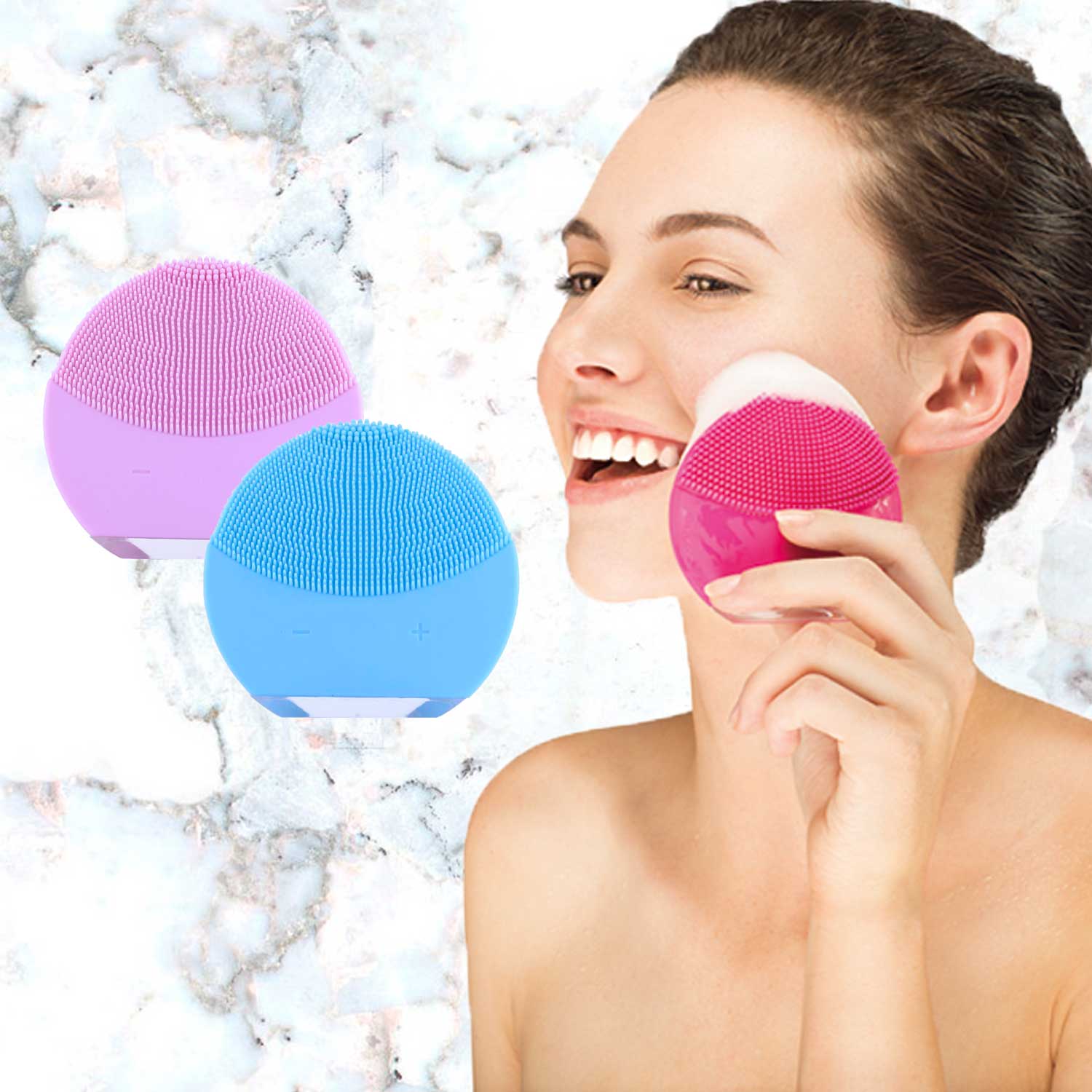 Βουρτσάκι καθαρισμού προσώπου Mini – Lina Care – 681936 - Blue - iThinksmart.gr