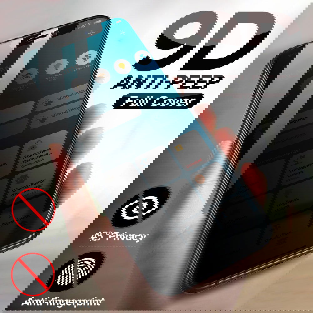 Movil iPhone 11 Pro Max/XS Max Privacy Τζάμι Προστασίας Οθόνης - Φιμέ Τζαμάκι / Γυαλί Οθόνης Full Face - iThinksmart.gr