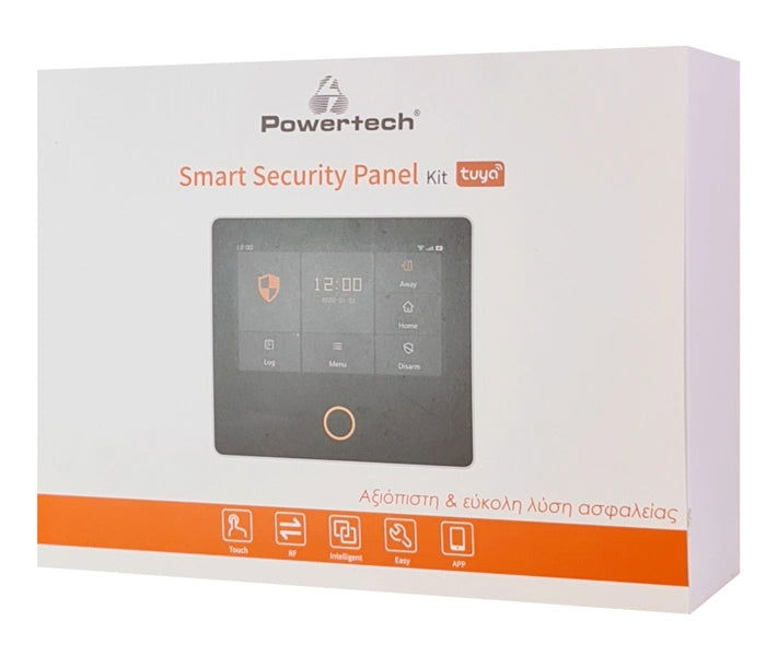 POWERTECH ασύρματο σύστημα συναγερμού PT-1125, αφής, Wi-Fi, 2G, TUYA - iThinksmart.gr
