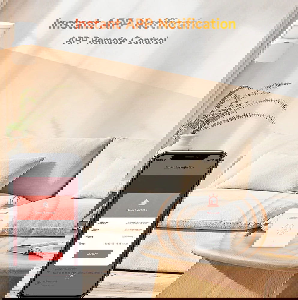 POWERTECH smart ασύρματο σύστημα συναγερμού PT-1285, RFID, WiFi, TUYA - iThinksmart.gr