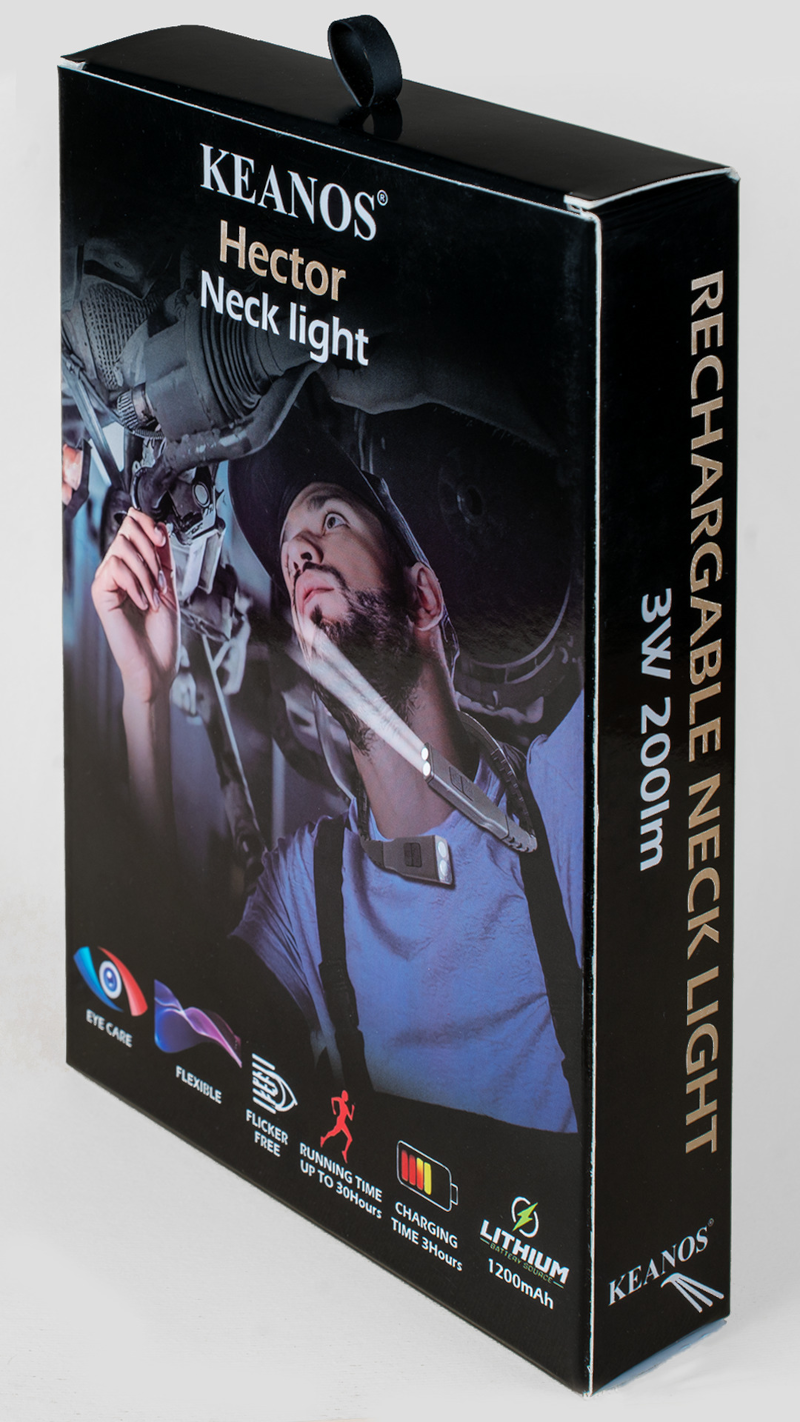 Φακός Λαιμού Keanos® Hector Neck Light + Desk Lamp - iThinksmart.gr