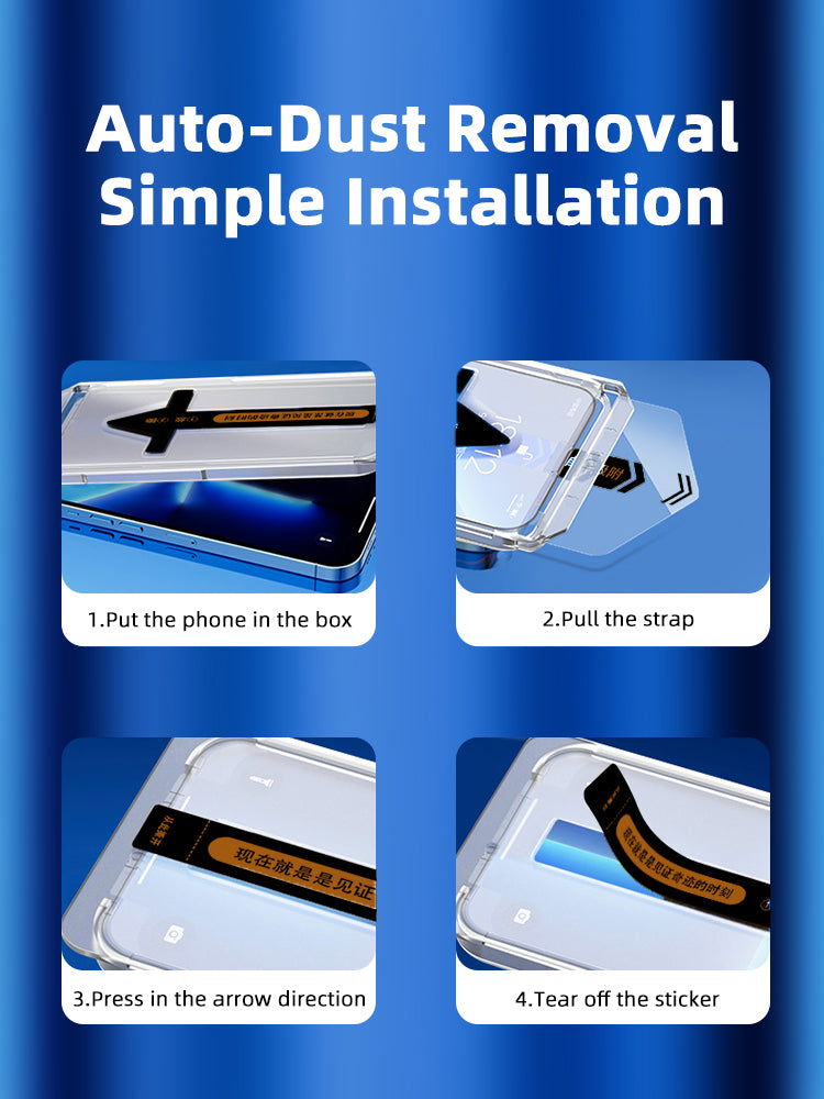Premium Tempered Glass Auto-Dust Removal Kit για iPhone 11/ 11 Pro/11 Pro Max/ 12/ 12 Pro/ 12 Pro Max/ 13/ 13 Pro/ 13 Pro Max/ 14/ 14 Plus/ 14 Pro/ 14 Pro Max - iThinksmart.gr