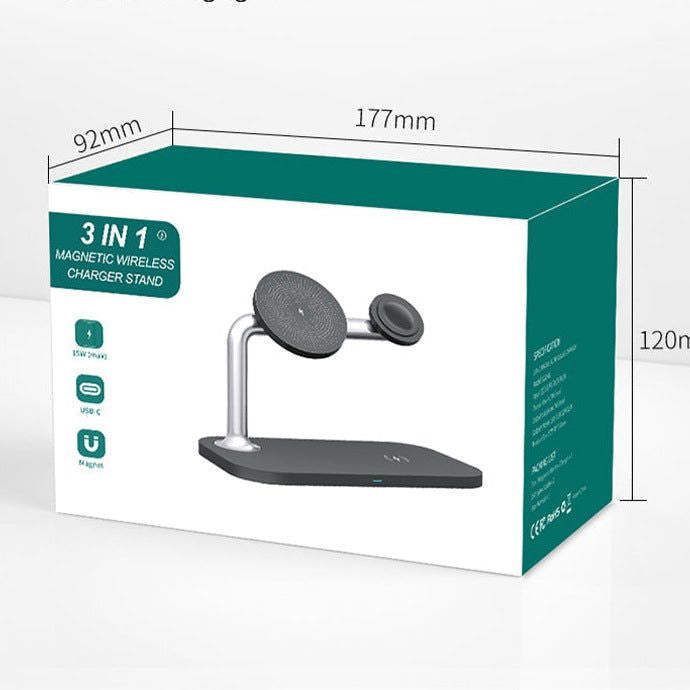 Ασύρματος Φορτιστής (Qi Pad) 15W Power Delivery / Quick Charge 3.0 Μαύρος (OJD-85) - iThinksmart.gr