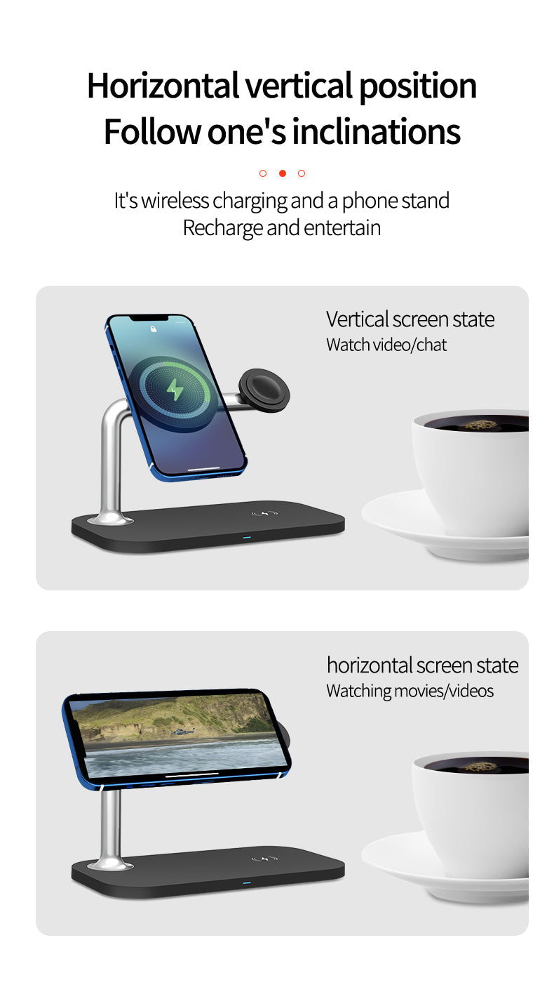 Ασύρματος Φορτιστής (Qi Pad) 15W Power Delivery / Quick Charge 3.0 Μαύρος (OJD-85) - iThinksmart.gr