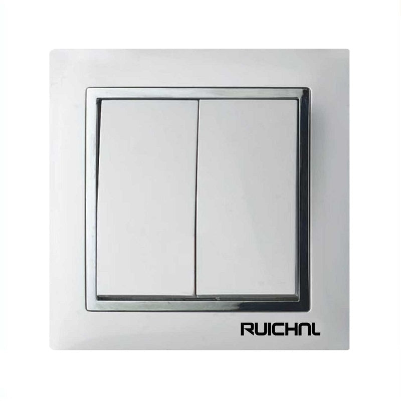 Διακόπτης τοίχου χωνευτός - Διπλός - RC3604 - 360401 - iThinksmart.gr