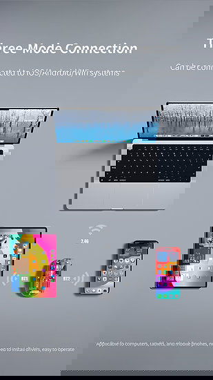 RECCI® RCS-M01 Ασύρματο Ποντίκι Space Capsule Series Multimode - Διάφανο - iThinksmart.gr