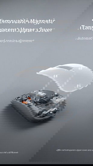 RECCI® RCS-M01 Ασύρματο Ποντίκι Space Capsule Series Multimode - Διάφανο - iThinksmart.gr