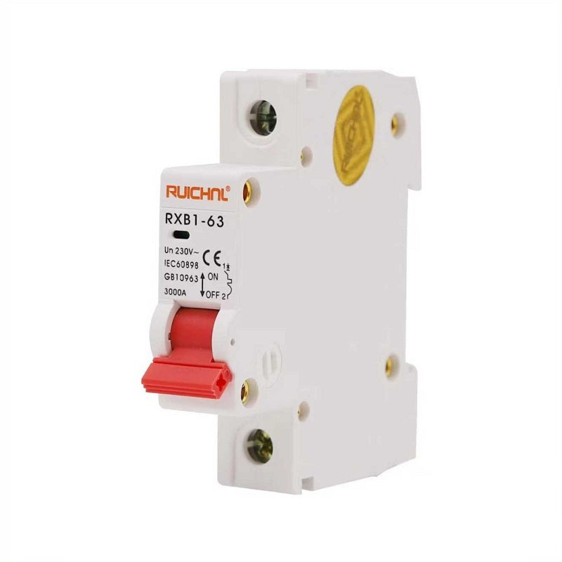 Διακόπτης ασφαλείας ράγας - RXB1-63-16A-1P-3KA - 011609 - iThinksmart.gr