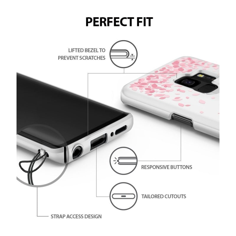 Θηκη Ringke Cherry Blossom - Samsung Galaxy S9 G960 - White - iThinksmart.gr