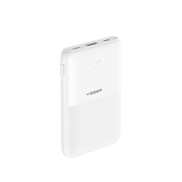 S12 - 10000mAh 20W με Θύρα USB-A και Θύρα USB-C QC 3.0 / Power Delivery - Λευκό - iThinksmart.gr