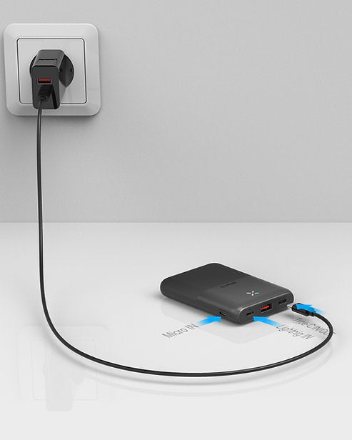 S12 - 10000mAh 20W με Θύρα USB-A και Θύρα USB-C QC 3.0 / Power Delivery - Λευκό - iThinksmart.gr