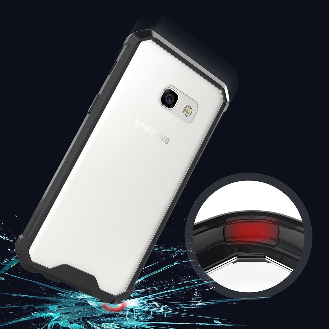 Θηκη Shockproof TPU - Samsung Galaxy A3 (2017) - Μαυρο - iThinksmart.gr