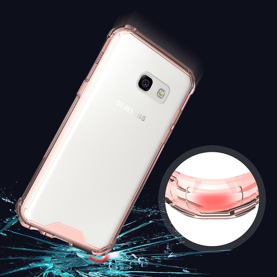 Θηκη Shockproof TPU - Samsung Galaxy A3 (2017) - Ροζ - iThinksmart.gr