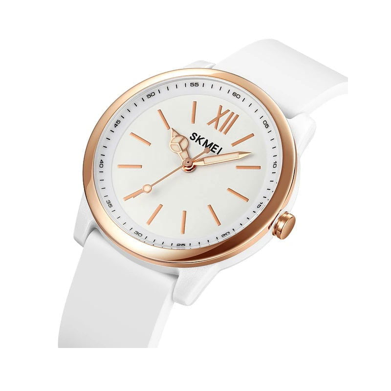 Αναλογικό ρολόι χειρός – Skmei - 2008 - White/Gold - iThinksmart.gr