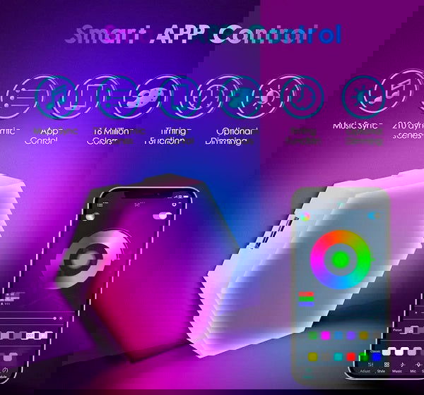 Smart φωτιστικό DIY Bluetooth ατμοσφαιρικό - 431422 - iThinksmart.gr