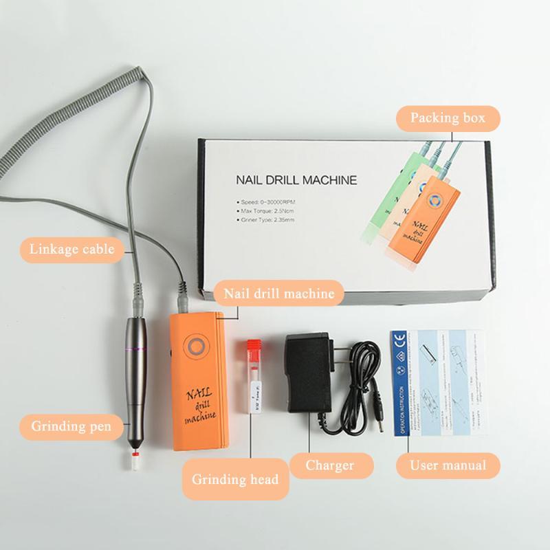 Ηλεκτρικός τροχός μανικιούρ-πεντικιούρ - Επαναφορτιζόμενος - TGR-105 - 631088 - Orange - iThinksmart.gr