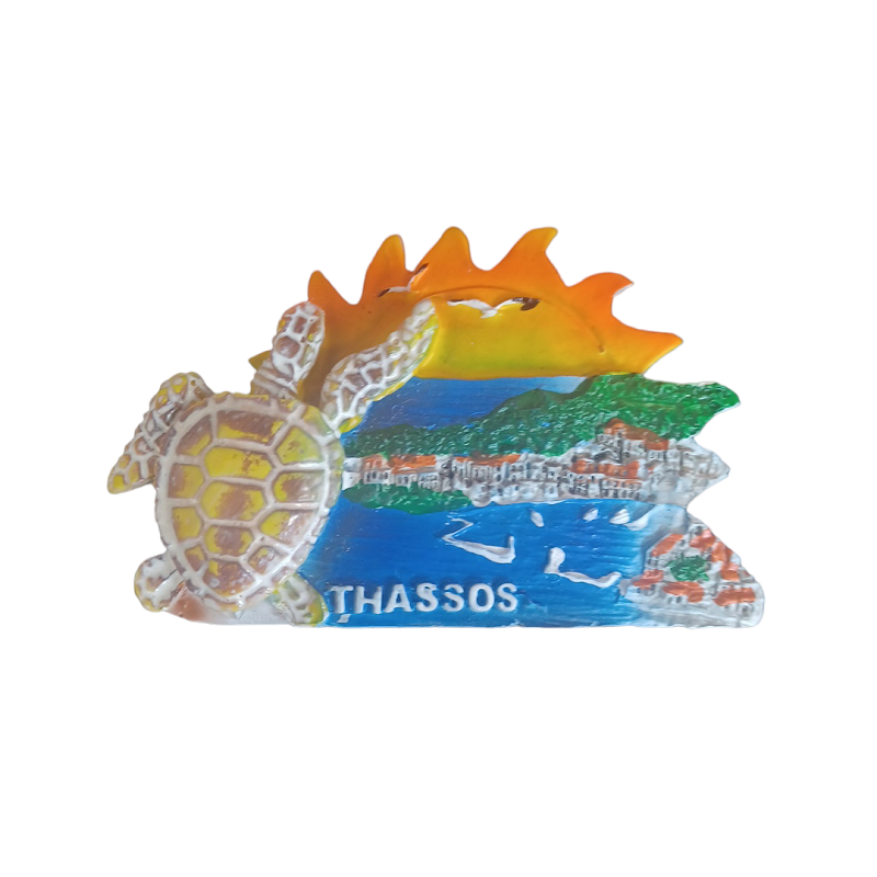Tουριστικό μαγνητάκι Souvenir – Σετ 12pcs - Resin Magnet - Thassos - 678131 - iThinksmart.gr