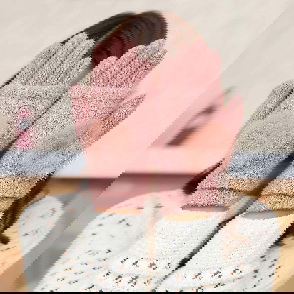 Touch Screen Gloves 2in1 - Pink - iThinksmart.gr