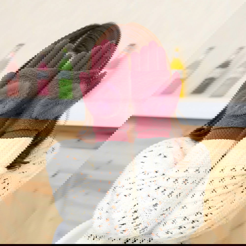 Touch Screen Gloves 2in1 - Wine Red - iThinksmart.gr