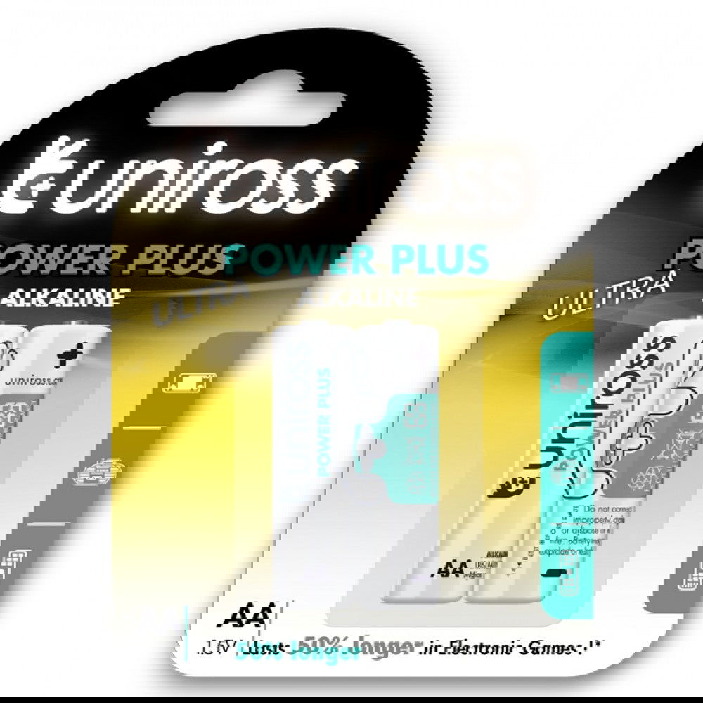 Uniross Power Plus 2x Αλκαλικές Μπαταρίες AA - LR06 - iThinksmart.gr
