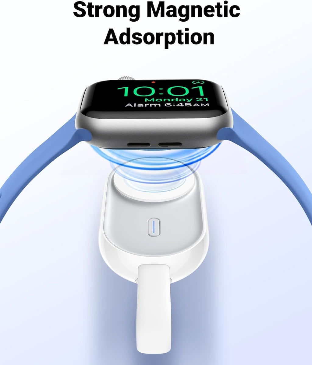 VEGER Power Bank Ασύρματο για Apple Watch 1200mAh - Type C - Λευκό - iThinksmart.gr