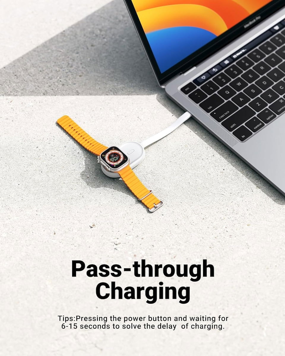 VEGER Power Bank Ασύρματο για Apple Watch 1200mAh - Type C - Λευκό - iThinksmart.gr