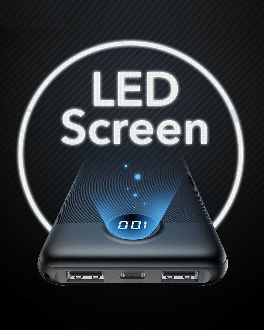 VEGER Power Bank L10 VP1105 10000mAh 2xUSB 2A - Μαύρο - iThinksmart.gr