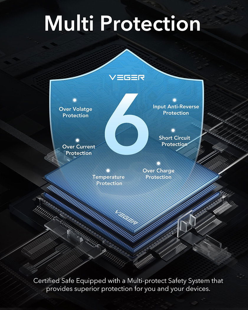 VEGER Power Bank L10 VP1105 10000mAh 2xUSB 2A - Μαύρο - iThinksmart.gr