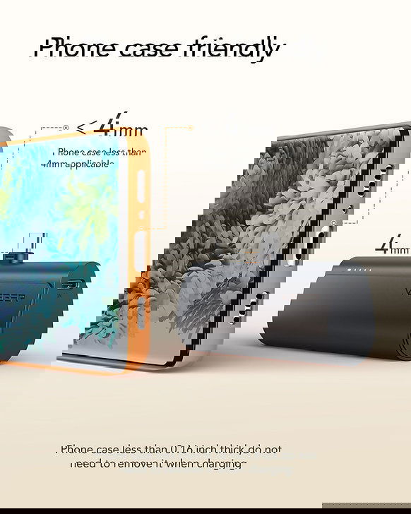 VEGER Power Bank Mini 5000mAh V0556 με βύσμα USB-C - Μαύρο - iThinksmart.gr