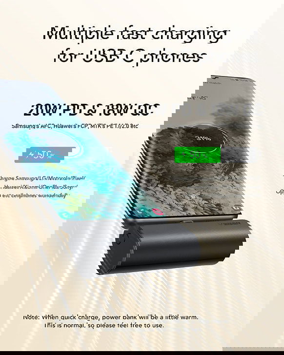 VEGER Power Bank Mini 5000mAh V0556 με βύσμα USB-C - Μαύρο - iThinksmart.gr