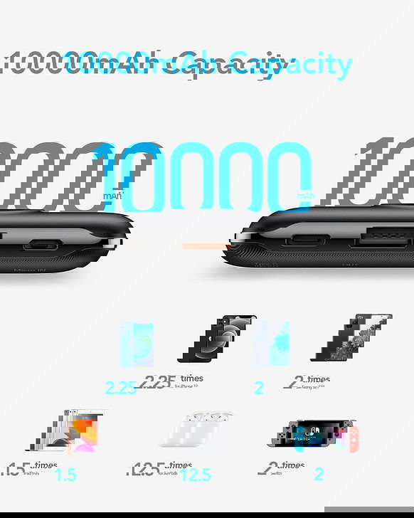 Veger Power Bank VP1140 10000mAh 20W με Θύρα USB-A και Θύρα USB-C Quick Charge 3.0 / Power Delivery - Μαύρο - iThinksmart.gr