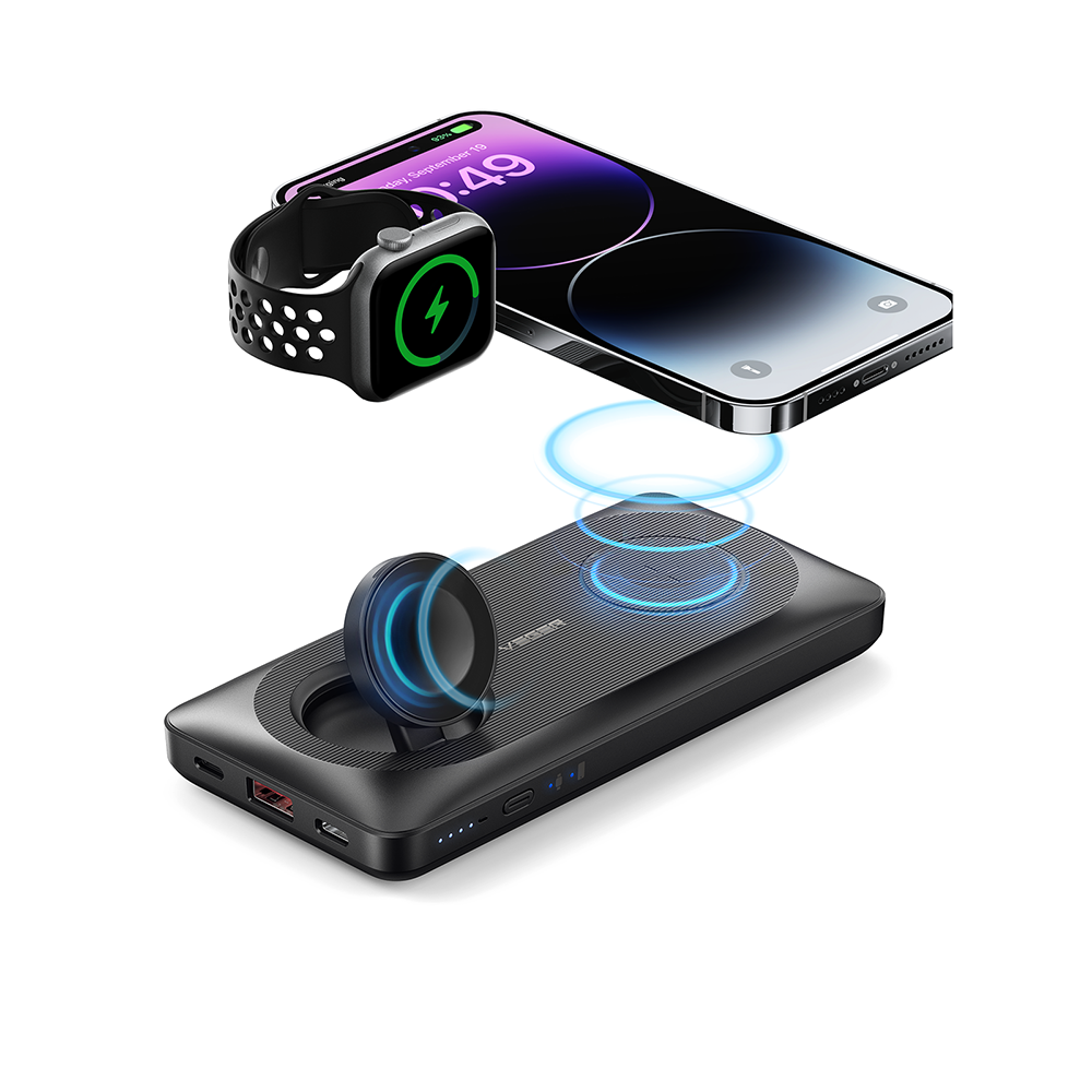 Veger W1156 - Ασύρματο PowerBank με MagSafe & Qi 15W για iPhone / Apple Watch / AirPod Pro - iThinksmart.gr