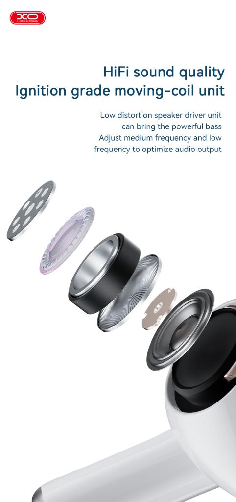 XO EV51 5th Generation Bluetooth Headset White - iThinksmart.gr