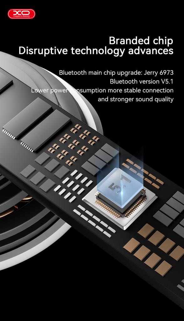 XO EV51 5th Generation Bluetooth Headset White - iThinksmart.gr