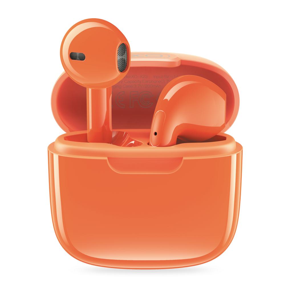 XO X23 TWS Bluetooth headset Orange - iThinksmart.gr