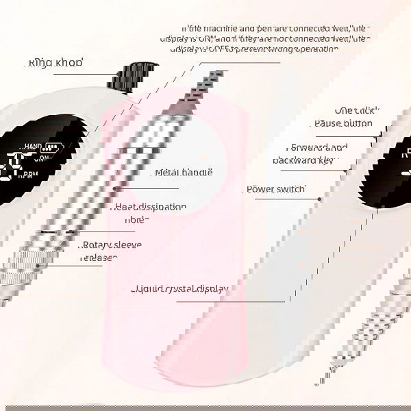 Επαναφορτιζόμενος τροχός μανικιούρ-πεντικιούρ - ZS237 - 910280 - Pink - iThinksmart.gr