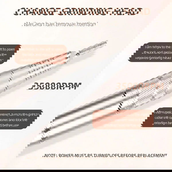 Επαναφορτιζόμενος τροχός μανικιούρ-πεντικιούρ - ZS237 - 910280 - Pink - iThinksmart.gr