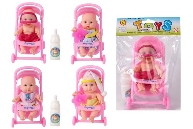 Παιδικό καροτσάκι mini με κούκλα - 0812-152 - 917428