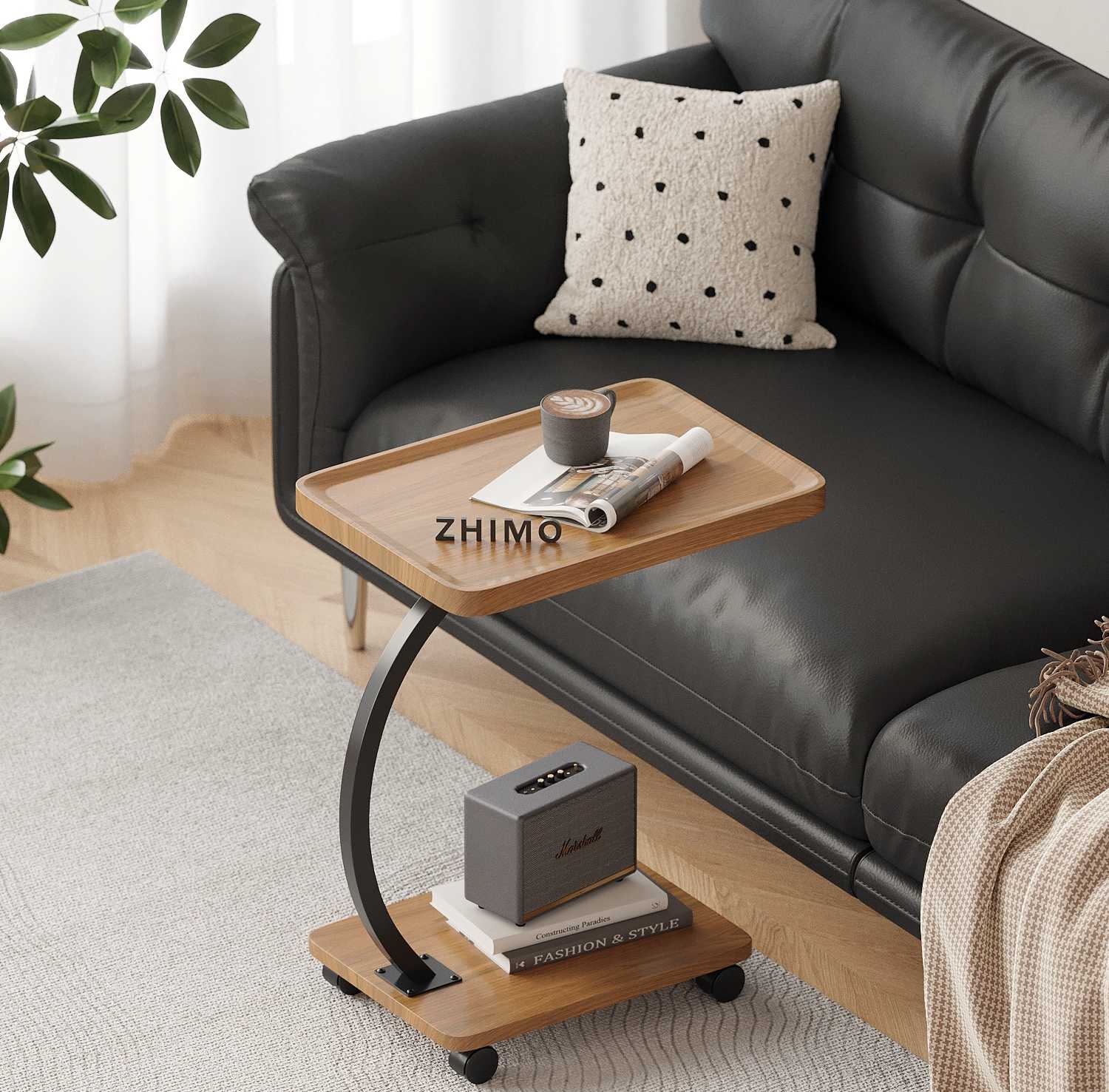 Side table with wheels - 64220 - 915305
